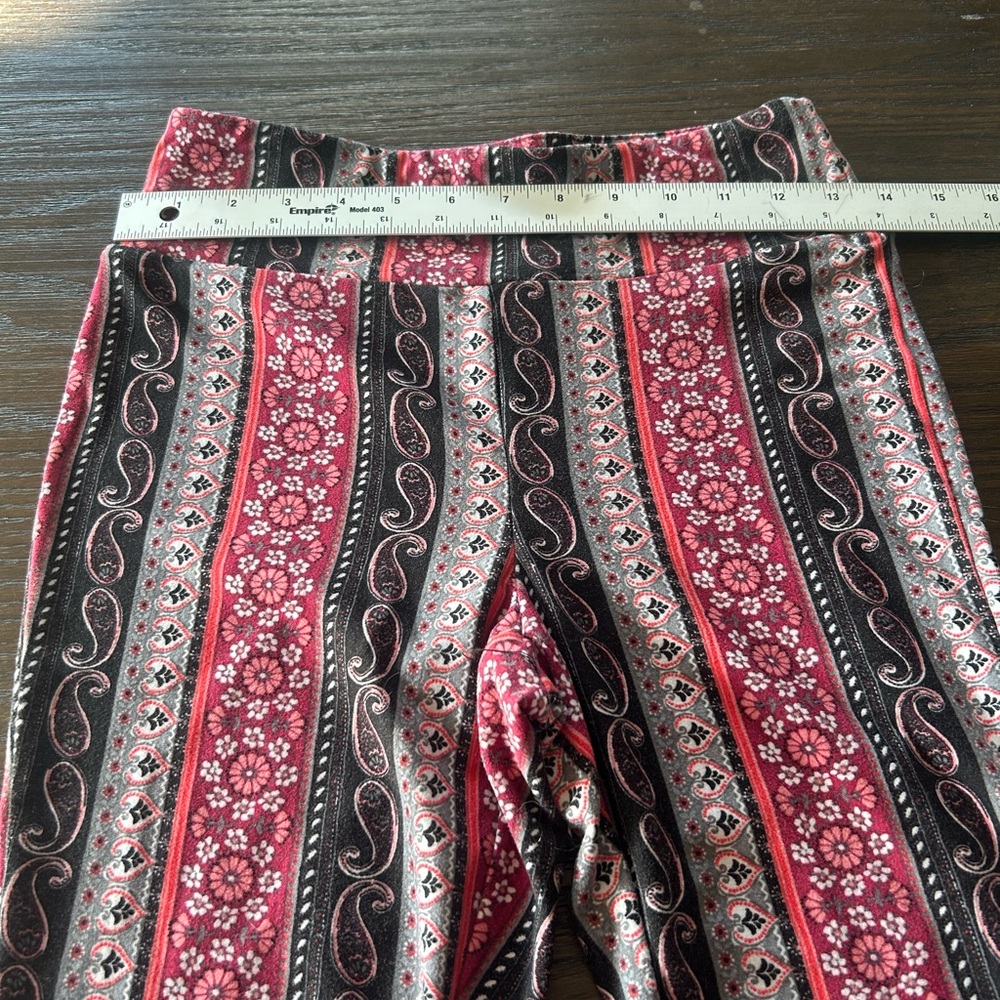No Boundaries Red and Black Boot Cut Flare Pants - Picture 7 of 11